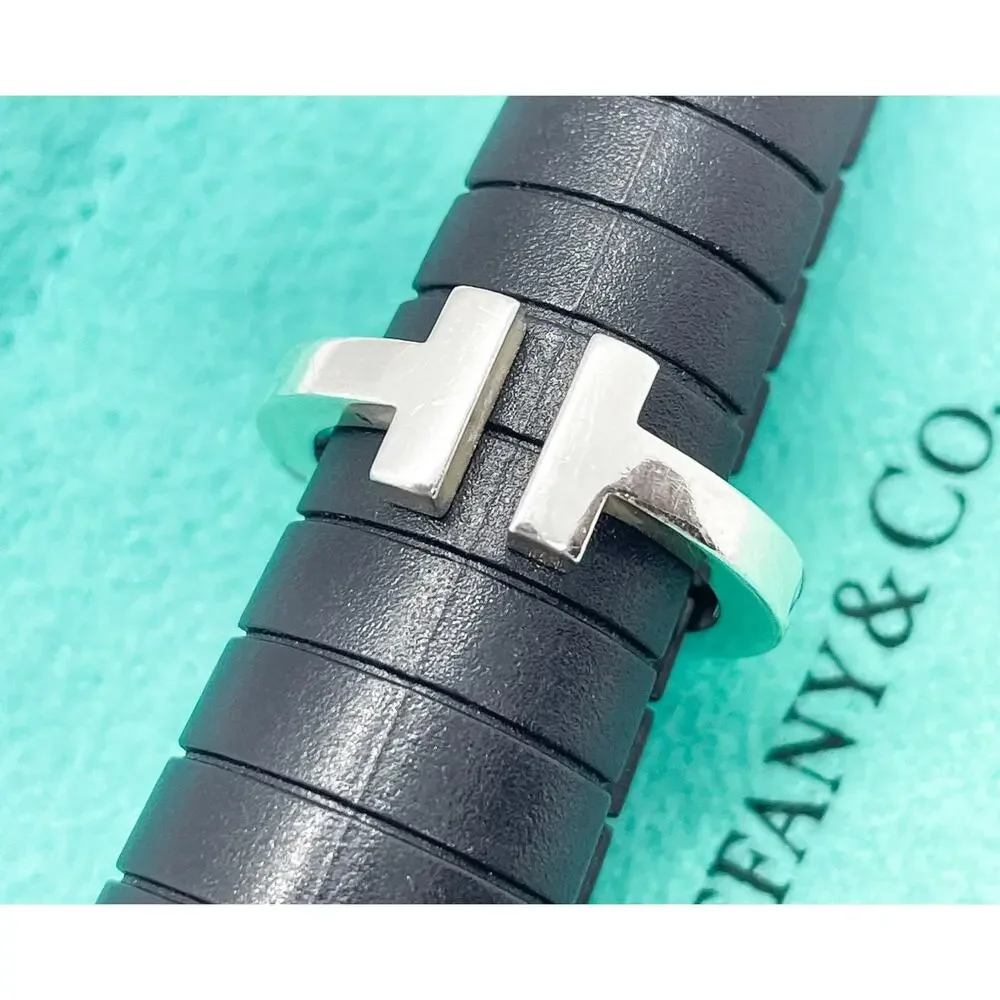 Tiffany & Co. T Square Sterling Silver Ring Size 5.25